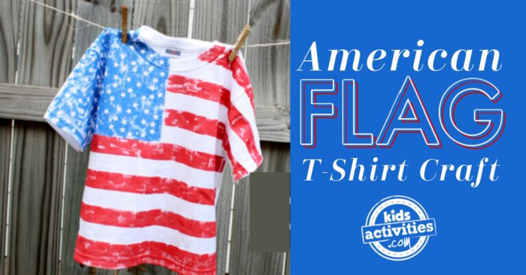 American Flag T Shirt Craft from Kids Activities Blog fb