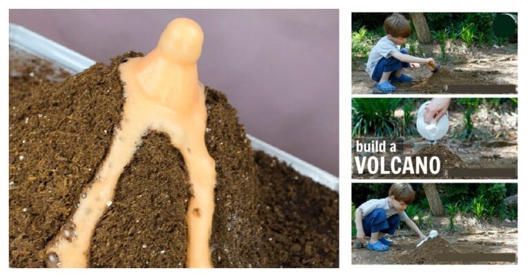 Build a volcano science experiment for kids Kids Activities Blog FB