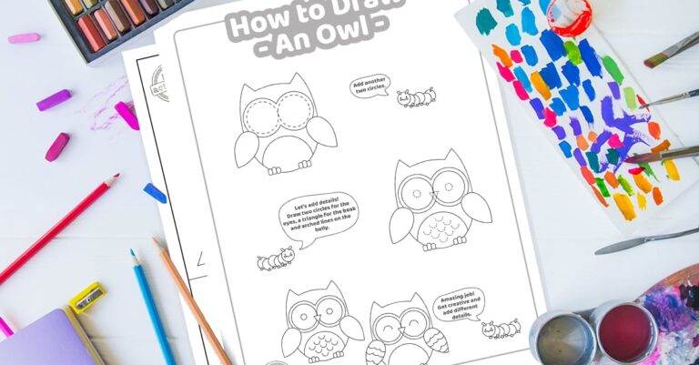 How To Draw an owl coloring page Facebook