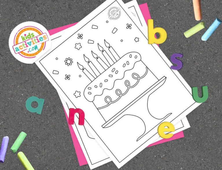 Birthday Cake Coloring Pages Facebook