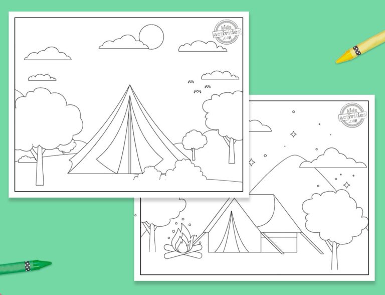 Camping Coloring Pages Facebook