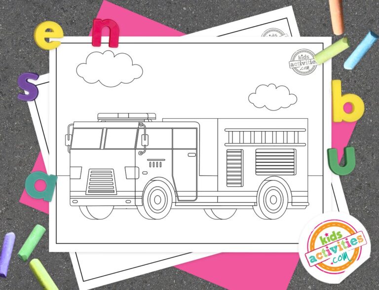 Fire Truck Coloring Pages Facebook