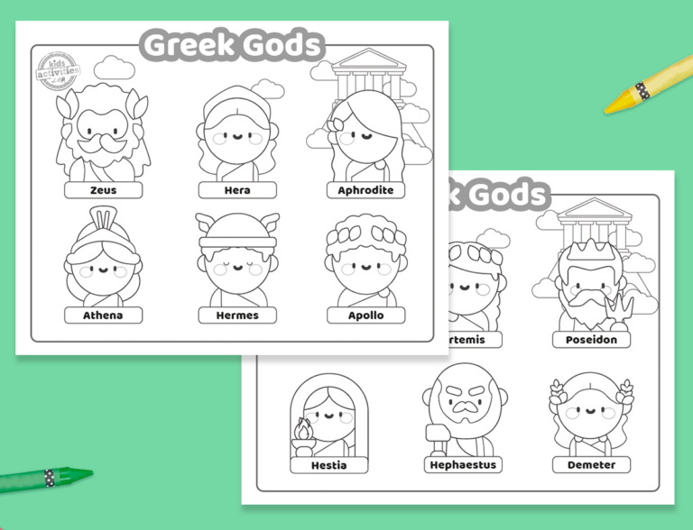 Greek Gods Coloring Pages Facebook