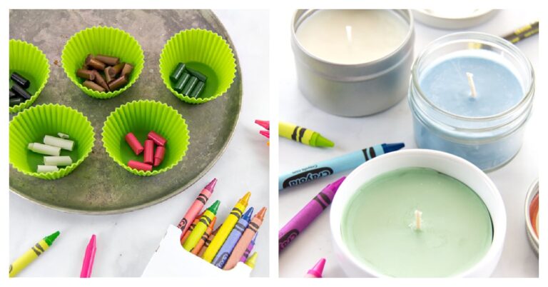 How to make soy wax candles with crayons Kids Activities Blog FB