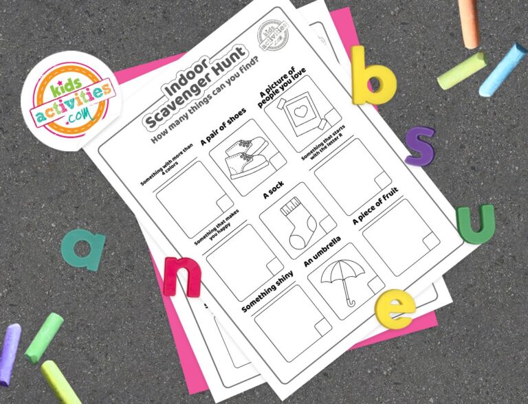 Indoor Scavenger hunt Coloring Pages Facebook