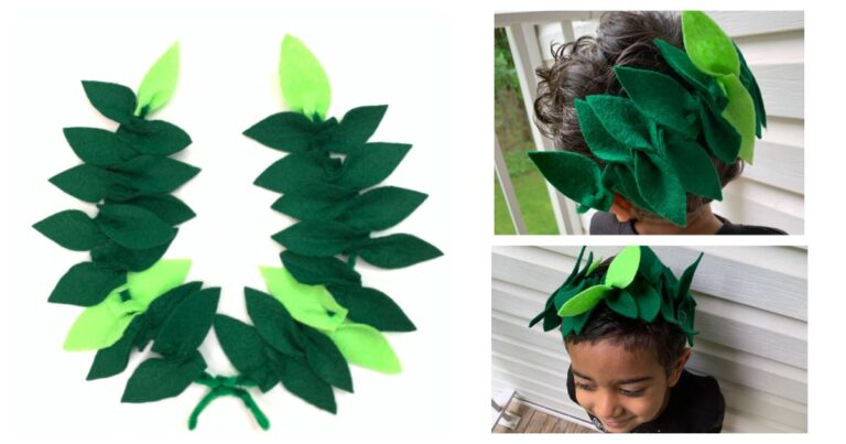 Laurel wreath crown diy kids activities blog