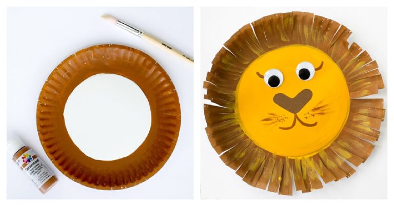 Paper plate lion craft Kids Activities Blog FB