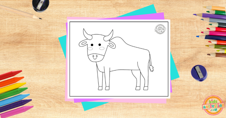 Printable Zebu Coloring Page Kids Activities Blog