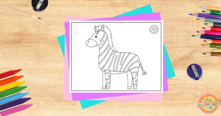 Quagga Coloring Page social Kids Activities Blog