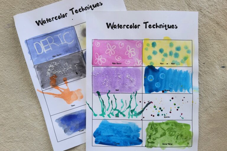 Watercolor Techniques Complete Horiz Kids Activities Blog