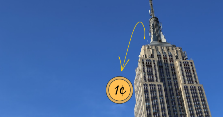 When you drop a penny from the empire state building video Kids Activities Blog fb