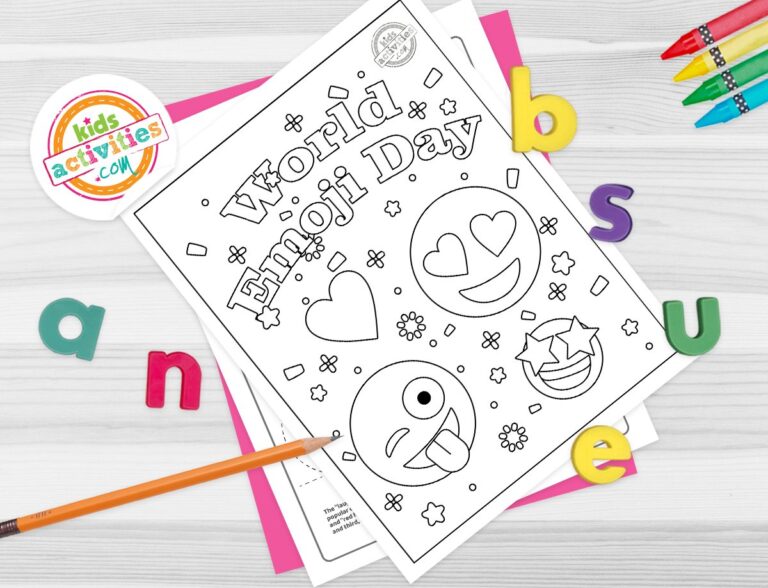 World Emoji Day Coloring Pages Facebook