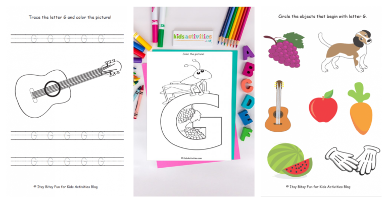 letter g worksheets