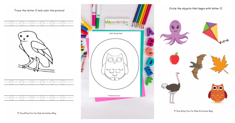 letter o preschool worksheets