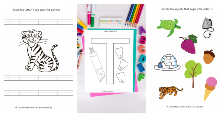 letter t preschool worksheets