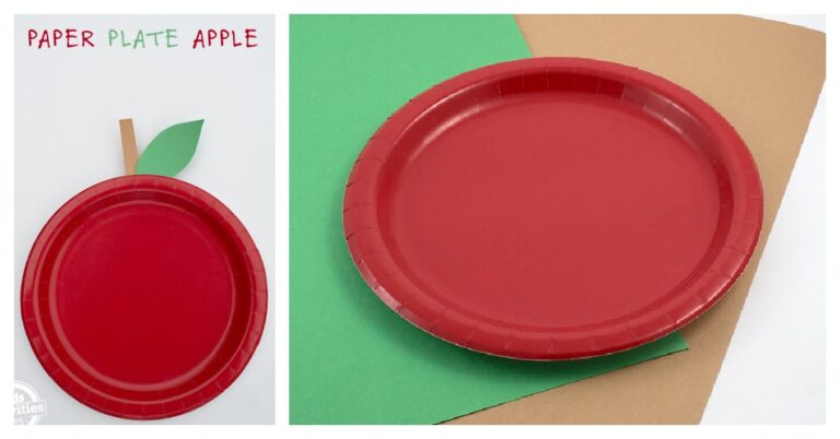 Easiest Paper Plate apple craft for kids Kids Activities Blog fb