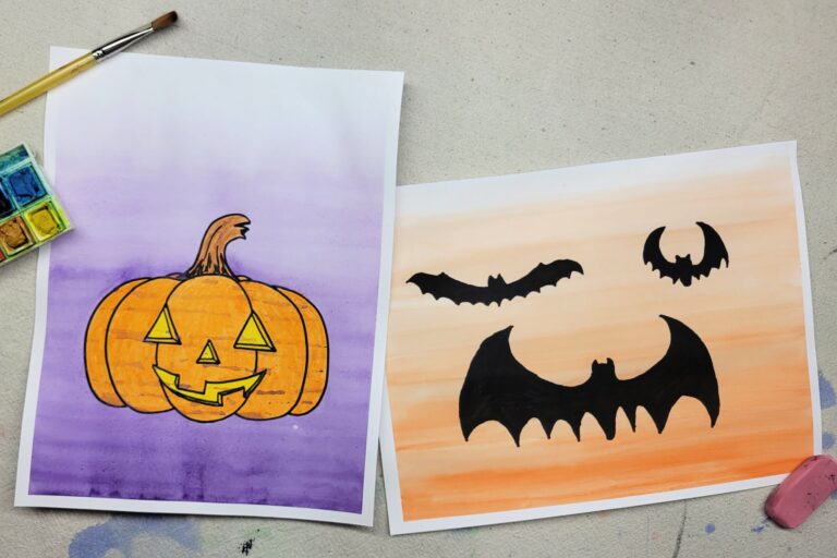 Spooky Watercolor Washes Completed Horiz Kids Activities Blog