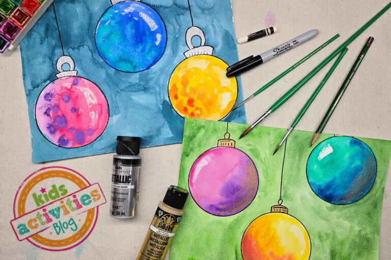 Watercolor Ornaments Complete Horiz Kids Activities Blog