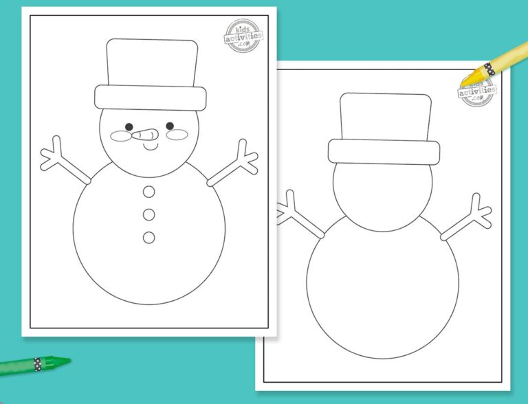 Snowman Template Facebook