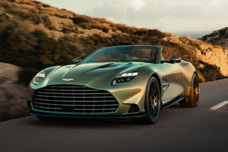 aston martin vanquish volante front quarter tracking