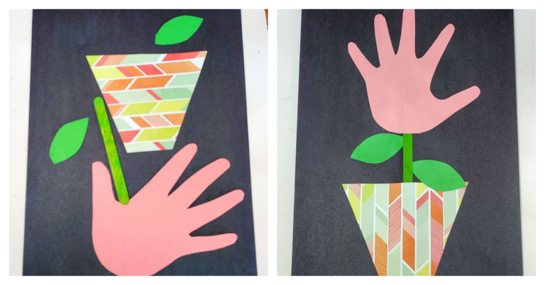 handprint flower craft social kids activities blog