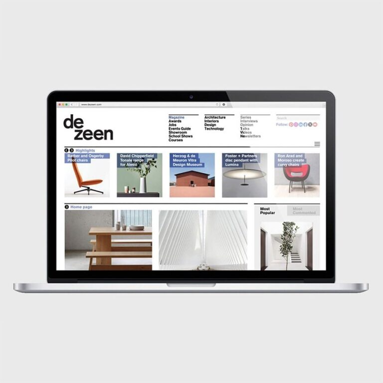 Dezeen website laptop sq 01 852x852